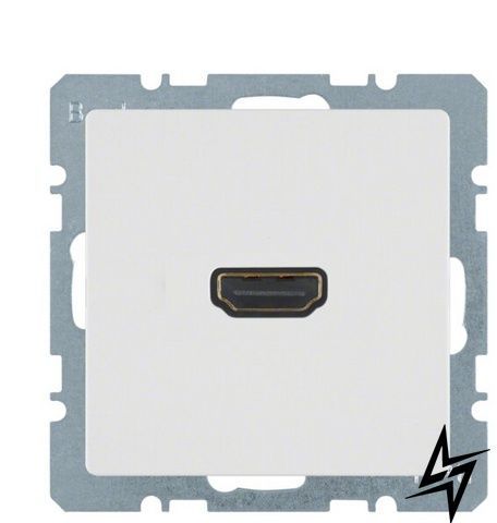 HDMI-розетка Berker Q.1/Q.3/Q.7 3315426089 біла матова фото