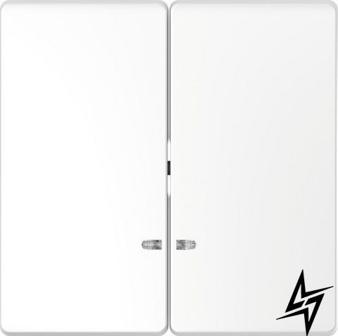 Двойная клавиша с подсветкой Schneider Electric MEG3420-6035 Merten D-Life, белая, глянцевая MEG3420-6035 фото