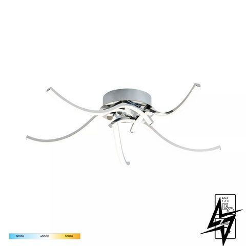 Потолочный светильник Zumaline Focus 20023-5CCH LED 35 Вт, хромированный, 60 &times; 120 см фото