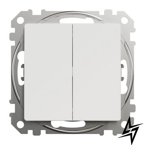 Выключатель кнопочный 2-кл. для серии Sedna Design белый Schneider Electric SDD111118 фото