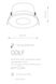 Точечный врезной светильник Nowodvorski Golf 8375 30911 фото в дизайне интерьера, фото в живую 2/3