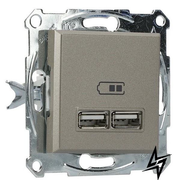 USB розетка Schneider Electric Asfora EPH2700269 бронза фото