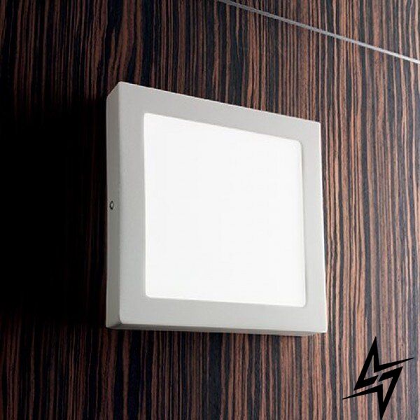 Настенный светильник (бра) 138640 Universal 18W Square Bianco Ideal Lux  фото в живую, фото в дизайне интерьера