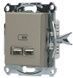 Розетка USB Schneider Electric EPH2700269 Asfora, бронза, матова, IP20 EPH2700269 - зображення 2