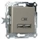 Розетка USB Schneider Electric EPH2700269 Asfora, бронза, матова, IP20 EPH2700269 - зображення 5