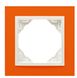 Рамка одинарная универсальная Logus 90. Animato оранжевый/лед Efapel фото 1/4