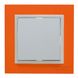Рамка одинарная универсальная Logus 90. Animato оранжевый/лед Efapel фото 2/4