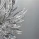 Кришталева срібна люстра репліка Lily Buds на 9 ламп LE39477 Сірий 45x55x45см 9xG9 MD 8058 S Satin фото в дизайні інтер'єру, фото наживо 3/8