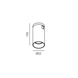 LTX 15.0510.9.930.BR Прожектор AIR_TUB M, D52mm, H100mm, LED 9W, 3000K, 1104Lm, 30&deg;, CRI>90, 48V DC, DIM: DALI, 0-10V, IP20, латунь - зображення 2