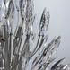 Кришталева срібна люстра репліка Lily Buds на 9 ламп LE39477 Сірий 45x55x45см 9xG9 MD 8058 S Satin фото в дизайні інтер'єру, фото наживо 6/8
