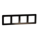 4-постова рамка Schneider Electric SDD361804 Sedna Elements, чорна, пластик SDD361804 - зображення 1