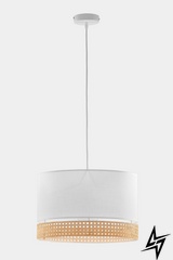 Люстра подвесная TK Lighting Paglia White 6533 49545 фото в живую, фото в дизайне интерьера