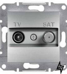 Розетка TV-SAT индивидуальная 1dB без рамки алюминий Schneider Electric Asfora EPH3400461 фото