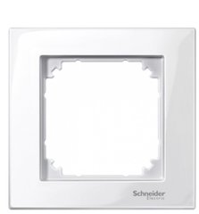 Рамка 1-пост Schneider Electric Merten M-Plan полярно-білий MTN515119