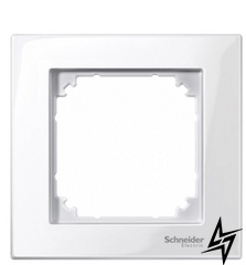 Рамка 1-пост Schneider Electric Merten M-Plan полярно-білий MTN515119 фото