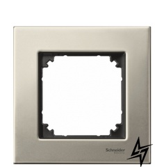 Рамка одинарная M-ELEGANCE metal титан Schneider Electric Merten MTN403105 фото