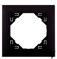 Одинарная рамка Logus 90 90910 TPM черная матовая Efapel фото