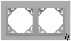 Рамка подвійна універсальна Logus 90 Animato алюміній Efapel фото