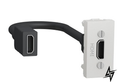 HDMI розетка NU343018 1М біла Unica New Schneider Electric фото