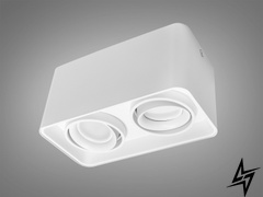 Накладний точковий світильник D23-31481 Білий QXL-1728-WH фото наживо, фото в дизайні інтер'єру