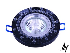 Врезной точечный светильник M23-24285 чорний LVS0273 фото в живую, фото в дизайне интерьера