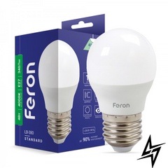 LED лампа Feron 25642 Standart E27 4W 4000K 4,5x8,2 см фото