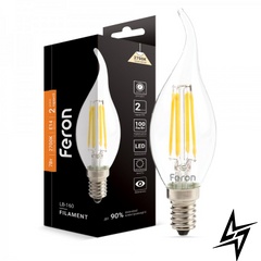 LED лампа Feron 40084 Filament E14 7W 2700K 3,5x11,8см фото