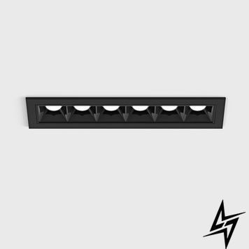 LTX 01.1511.9.930.BK Встраиваемый потолочный светильник с рамкой VARIO COMFORT 151, L151мм, W38мм, H45мм, LED 9W, 672Lm, 3000K, 36&deg;, CRI>90, 500mA, IP20, черный фото