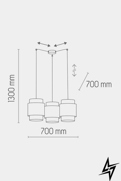 Люстра TK Lighting Boho 6549 черная 3&times;E27 6549 фото