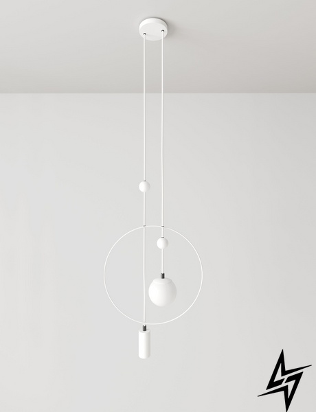 Подвесной светильник Sunderline CB Signal white (RAL 9003) Белый  фото в живую, фото в дизайне интерьера