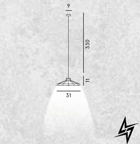 Підвісний світильник LI1971-10-E2 Foscarini Mysterio фото