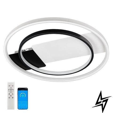 Люстра LED Lenos V9049 CCT 52 Вт біла + чорна 50 см V9049 фото