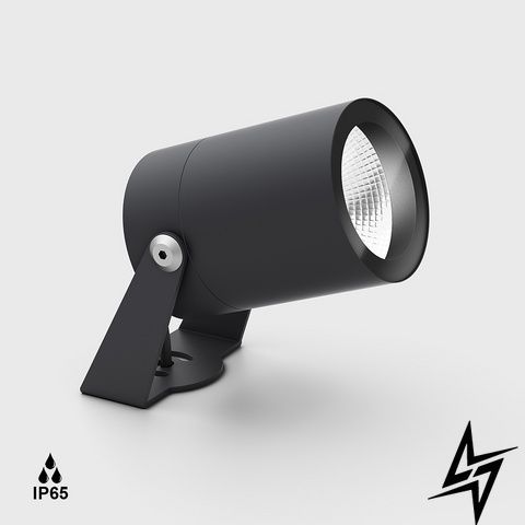 LTX 08.3012.11.930.GR.30 Прожектор VISOR72, L98mm, D72mm, H106mm, LED 10.5W, 3000K, 30&deg;, 1423Lm, CRI>90, DC 48V блок живлення не в комплекті, IP65, прозоре скло, графіт фото