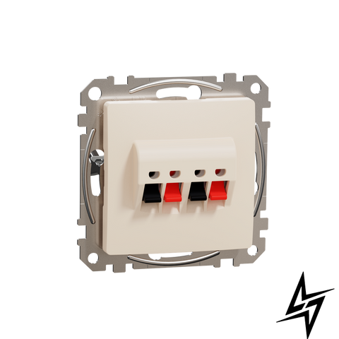 Аудіорозетка Schneider Electric SDD112411 Sedna Design, бежева, глянцева, IP20 фото