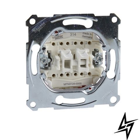 Механизм переключателя 2-клавишный Schneider Electric Merten MTN3126-0000 фото