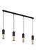 Подвесная люстра TK Lighting Elite 4367 на 4 лампы GU10 черный и золотой 100 &times; 71 &times; 5,5 см - изображение 1