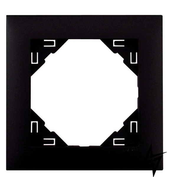 Одинарная рамка Logus 90 90910 TPM черная матовая Efapel фото