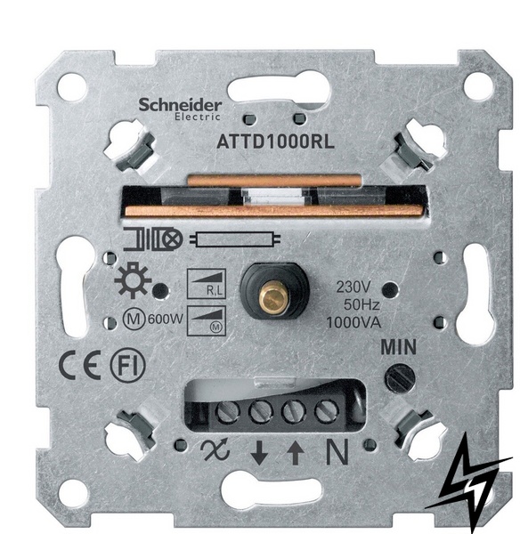 Механизм поворотного светорегулятора Schneider Electric Merten Artec/Antik MTN5135-0000 60-1000В фото