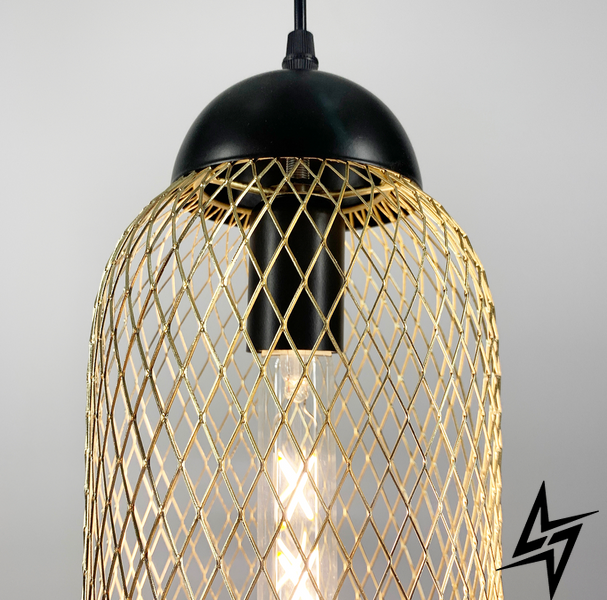 Дизайнерский подвесной золотой светильник Tori LE29923 1xE27 15x40см Золото J 069 фото в живую, фото в дизайне интерьера