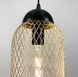 Дизайнерский подвесной золотой светильник Tori LE29923 1xE27 15x40см Золото J 069 фото в дизайне интерьера, фото в живую 2/4