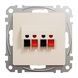 Розетка аудіо Schneider Electric SDD112411 Sedna Design бежевий пластик - зображення 2