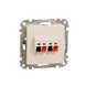 Розетка аудіо Schneider Electric SDD112411 Sedna Design бежевий пластик - зображення 1