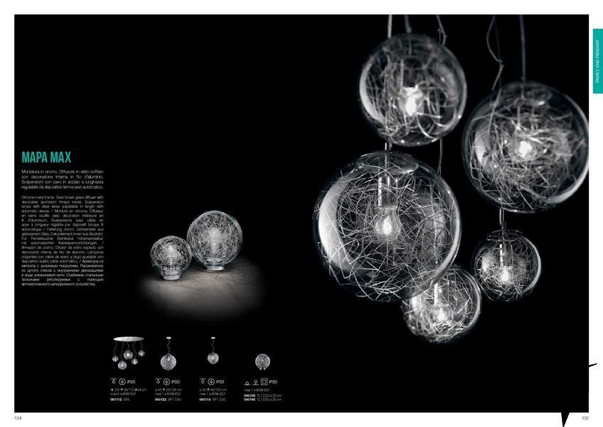 Люстра підвісна Ideal Lux Mapa Max Sp1 D30 45115 фото