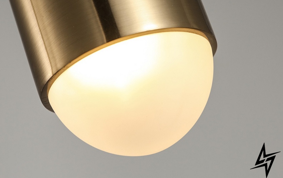 Потолочная люстра подвесная на 1 лампочку L23-37495 Латунь SGA13-k фото в живую, фото в дизайне интерьера